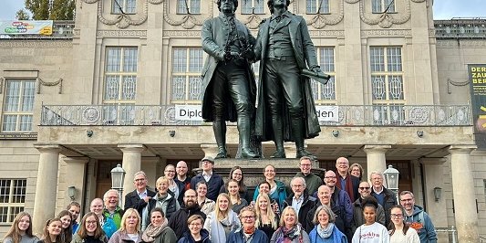 Zum Auftakt der Probenwoche im vergangenen Herbst besucht der Bachchor Weimar. 		Foto: privat
