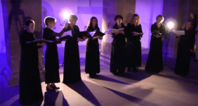Canta filia bei einem Konzert in Kloster Corvey.		Foto: privat
