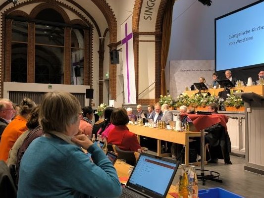 Die Herbstsynode 2024 hat begonnen. Foto: EKvW
