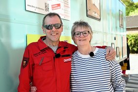 Didi und seine Spenderin Sonja hoffen auf große Beteiligung bei der DKMS-Tour.		Fotos: privat