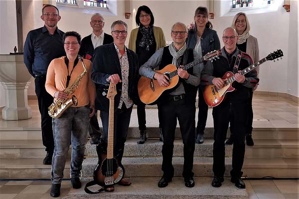 Die Doppelpunkt-Band.   Foto: Sebastian Wewer